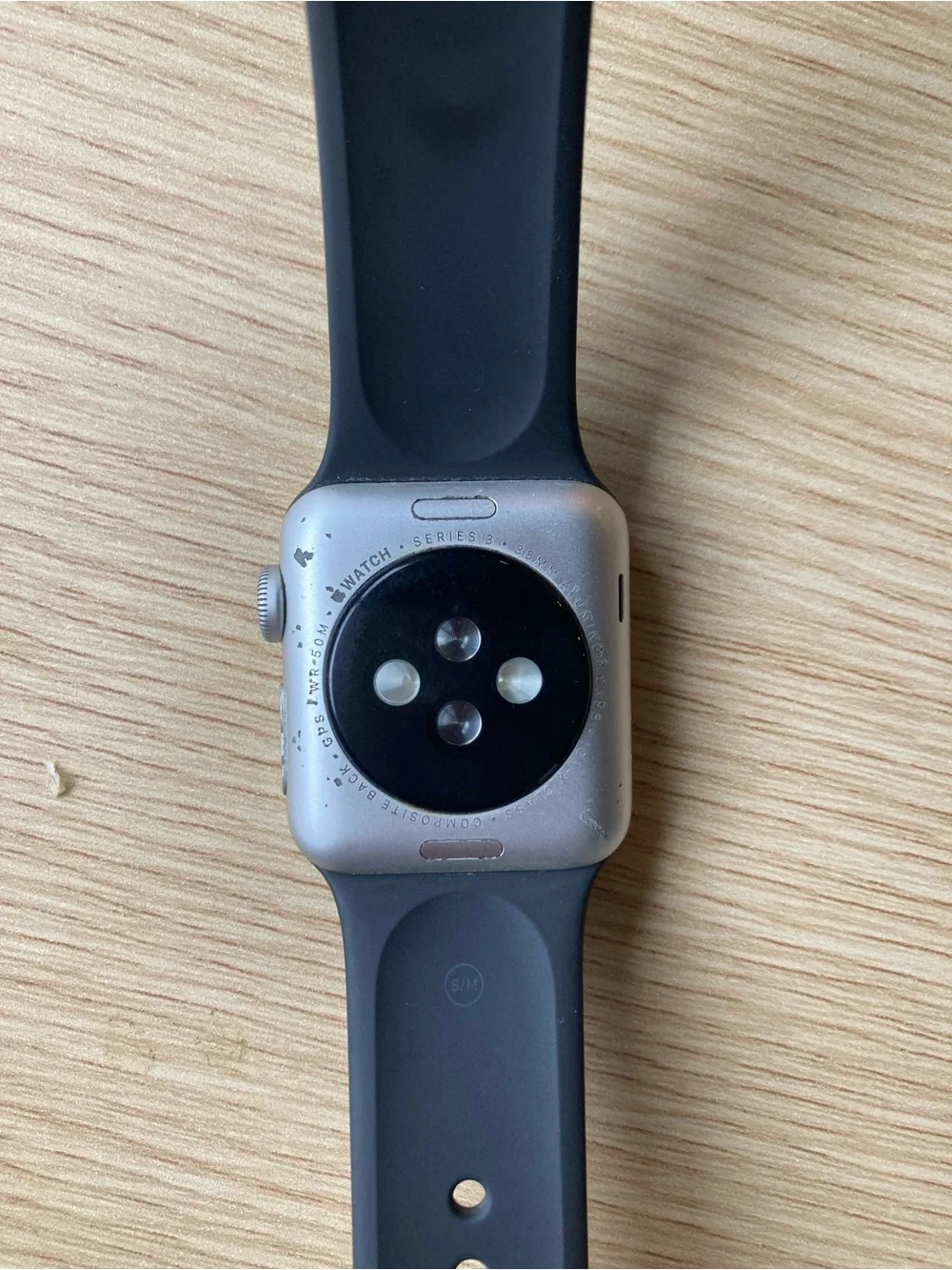 Apple Smartwatch Silver Case with Black Sport Band